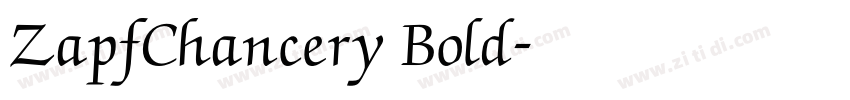 ZapfChancery Bold字体转换